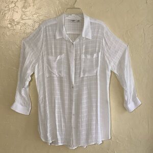 Cato Classic White Button-Down Shirt